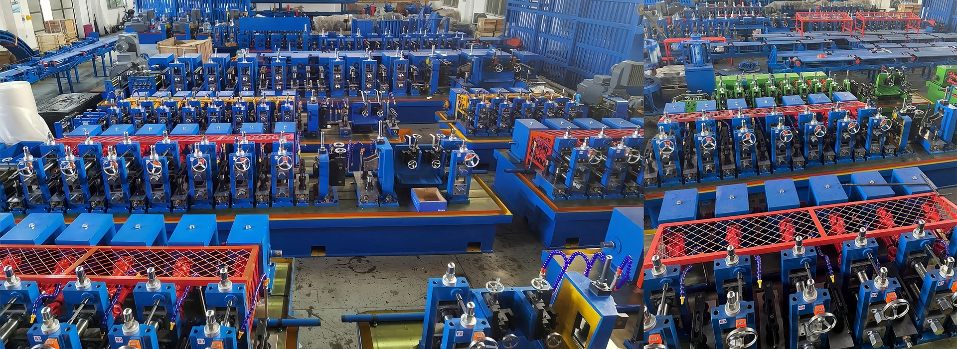 XFX tube mill machinery assembly workshop